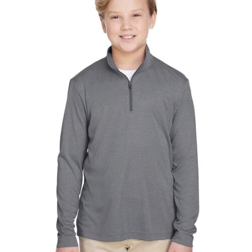 Youth Zone Sonic Heather Performance Quarter-Zip Pullolver Thumbnail